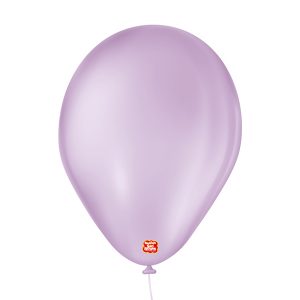 Balão bexiga látex São Roque liso n7 lilás baby