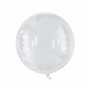 balão bubble 18 polegadas transparente sem váalvula