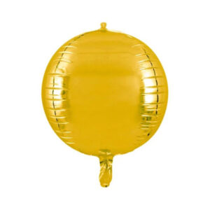 balao metalizado dourado bola esfera 4d