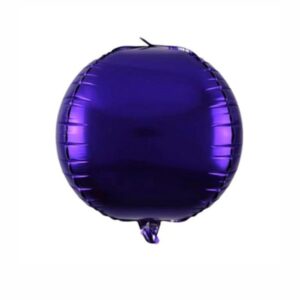 balão metalizado foil roxo esfera 4d bola 55cm