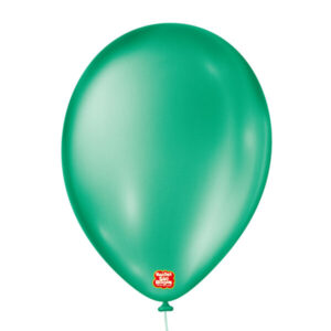 balões látex são roque liso 9 cintilante verde