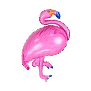 balão metalizado temático flamingo rosa grande