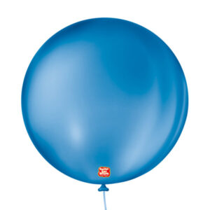 balão látex são roque redondo liso n5 azul cobalto