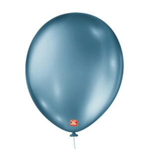 balão látex são roque metallic n11 azul