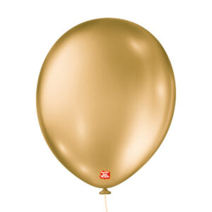 balão látex são roque metallic n11 dourado