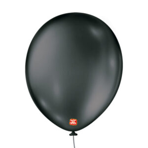 balão látex são roque metallic n11 preto