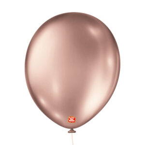 balão látex são roque metallic n11 rose gold