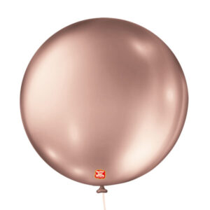 balão látex são roque metallic n5 rose gold