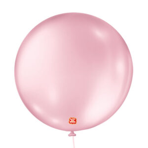 balão látex são roque perolado n5 rosa claro