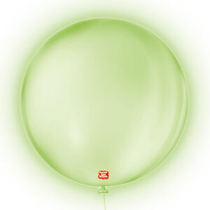 balão látex são roque redondo neon n5 verde