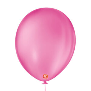 balão látex são roque redondo liso n11 rosa shock