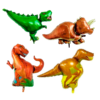 kit Balões metalizados mini dinossauro