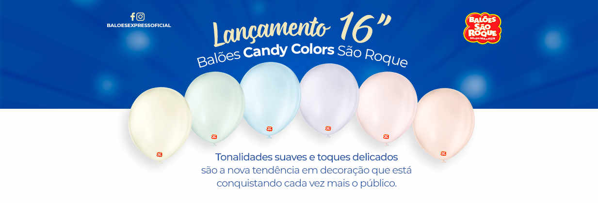 lançamento Balões candy colors 16