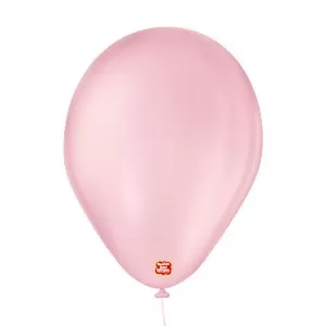 BALOES BEXIGAS LATEX SAO ROQUE LISO 8 ROSA BABY
