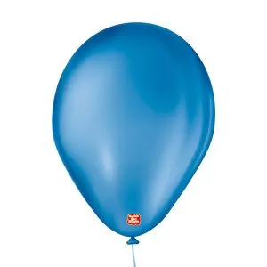 BALAO BEXIGA LATEX SAO ROQUE LISO 9 AZUL COBALTO
