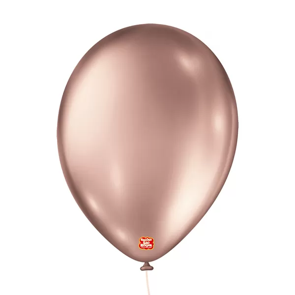 Balões bexigas látex metallic n9 rose - São Roque 25 und