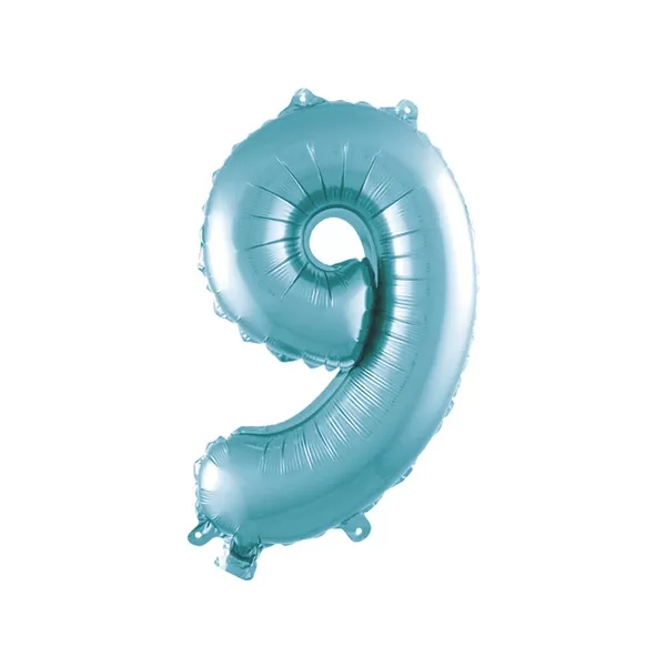 Balao Metalizado FOIL Azul Claro 16 Polegadas numero 9
