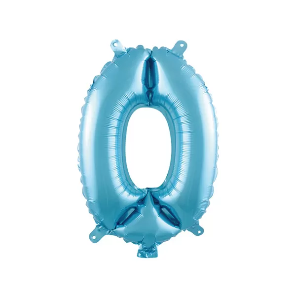 Balao Metalizado FOIL Azul Claro 30 Polegadas numero 0