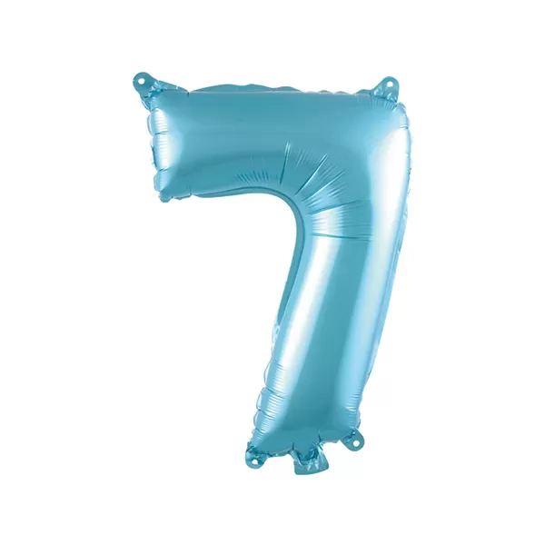 Balao Metalizado FOIL Azul Claro 30 Polegadas numero 7
