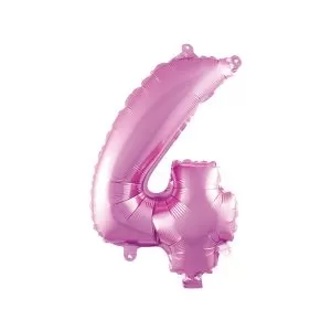 Balao Metalizado FOIL Rosa Claro 16 Polegadas numero 4