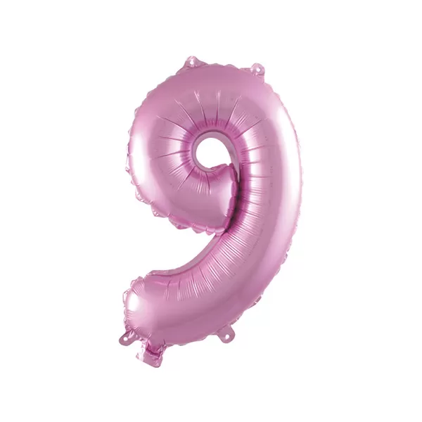 Balao Metalizado FOIL Rosa Claro 30 Polegadas numero 9