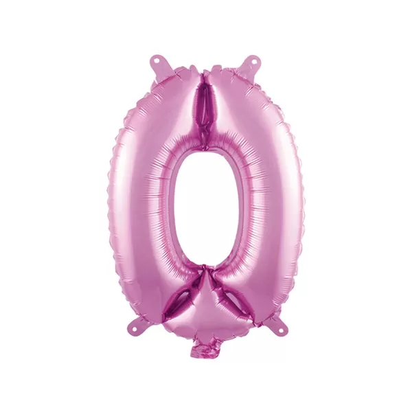 Balao Metalizado FOIL Rosa Claro 30 Polegadas numero 0