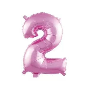 Balao Metalizado FOIL Rosa Claro 30 Polegadas numero 2