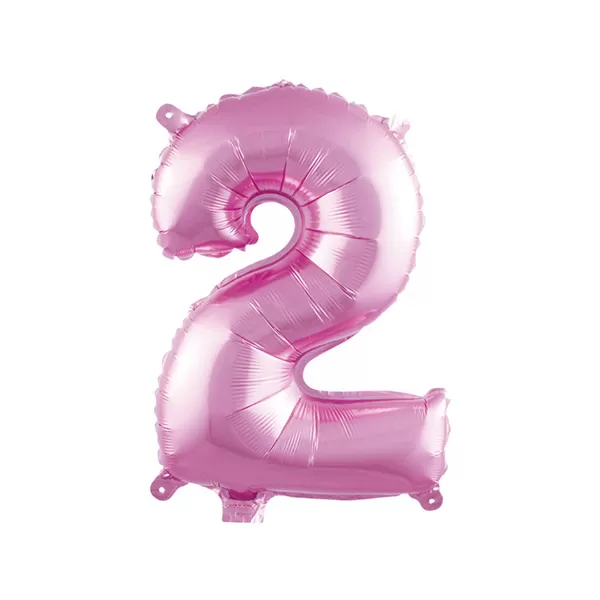 Balao Metalizado FOIL Rosa Claro 30 Polegadas numero 2