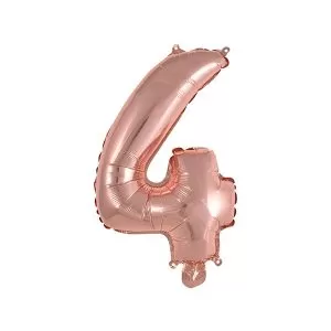 Balao Metalizado FOIL Rose 16 Polegadas numero 4