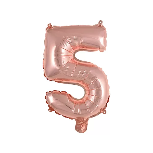 Balao Metalizado FOIL Rose 16 Polegadas numero 5