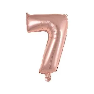 Balao Metalizado FOIL Rose 16 Polegadas numero 7