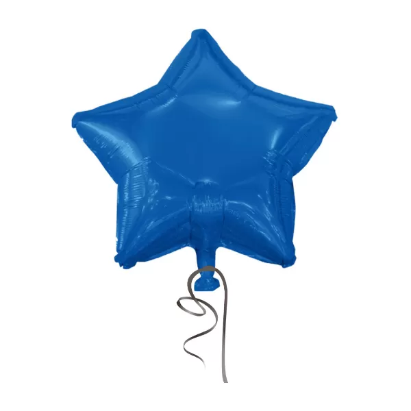 Balao Metalizado FOIL Azul Escuro 18 Polegadas estrela