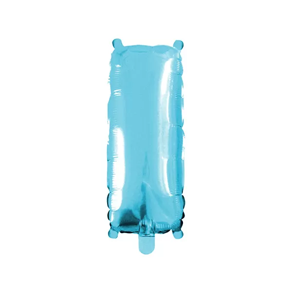 Balao Metalizado FOIL Azul Claro 30 Polegadas letra I