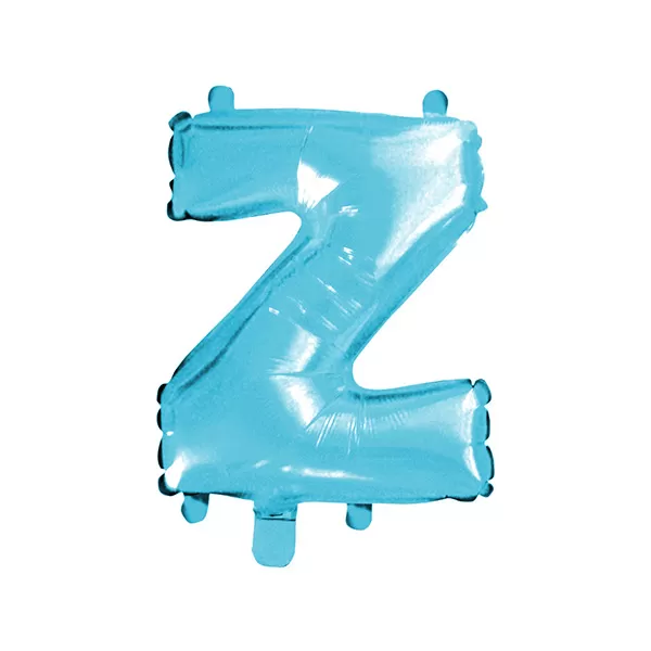 Balao Metalizado FOIL Azul Claro 30 Polegadas letra Z