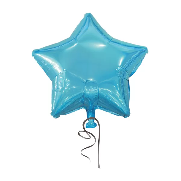 Balao Metalizado FOIL Azul 18 Polegadas estrela