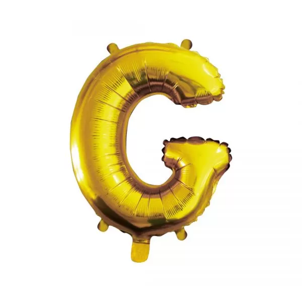 Balao Metalizado FOIL Dourado 16 Polegadas letra G