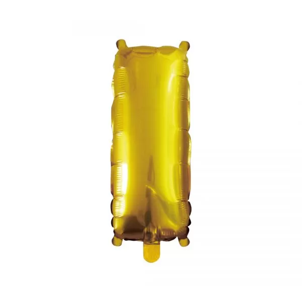 Balao Metalizado FOIL Dourado 16 Polegadas letra I
