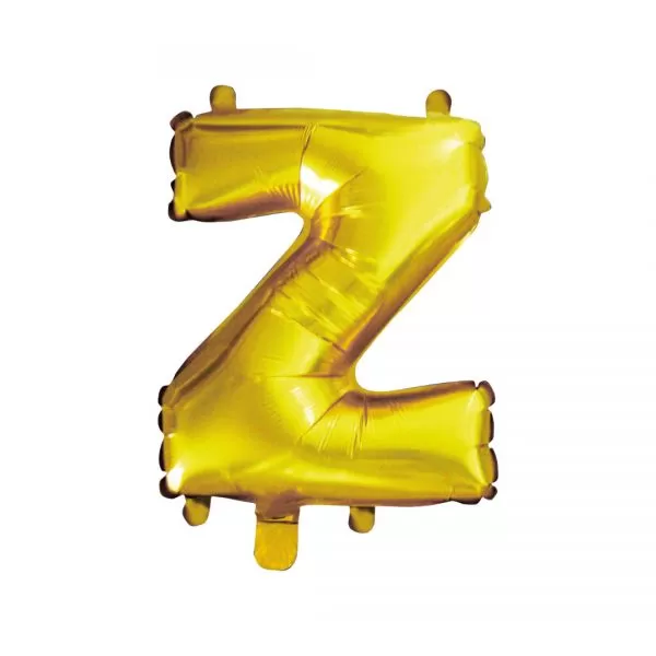 Balao Metalizado FOIL Dourado 16 Polegadas letra Z