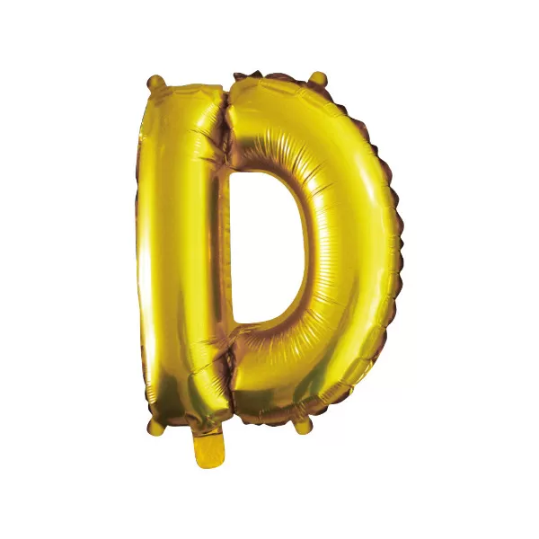 balao metalizado FOIL prateado 30 polegadas letra D