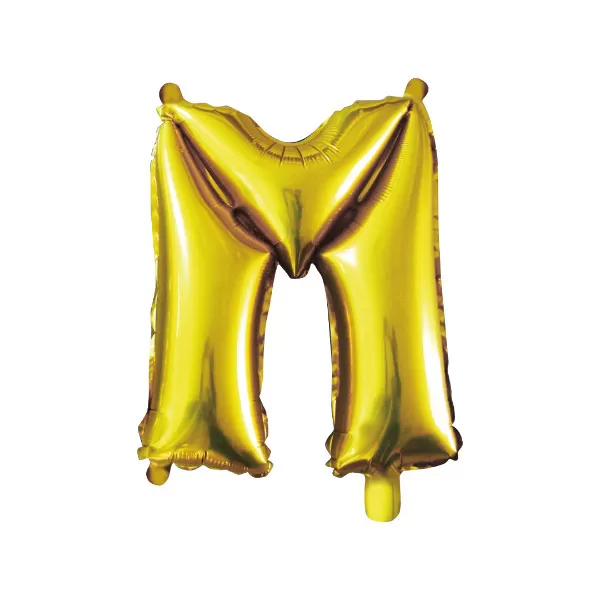 balao metalizado FOIL prateado 30 polegadas letra M