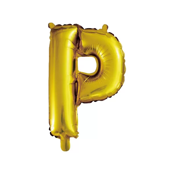 balao metalizado FOIL prateado 30 polegadas letra P