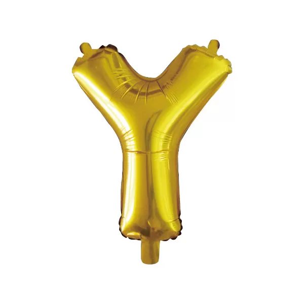 balao metalizado FOIL prateado 30 polegadas letra Y