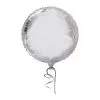 Balao Metalizado FOIL Redondo Prateado 18 Polegadas