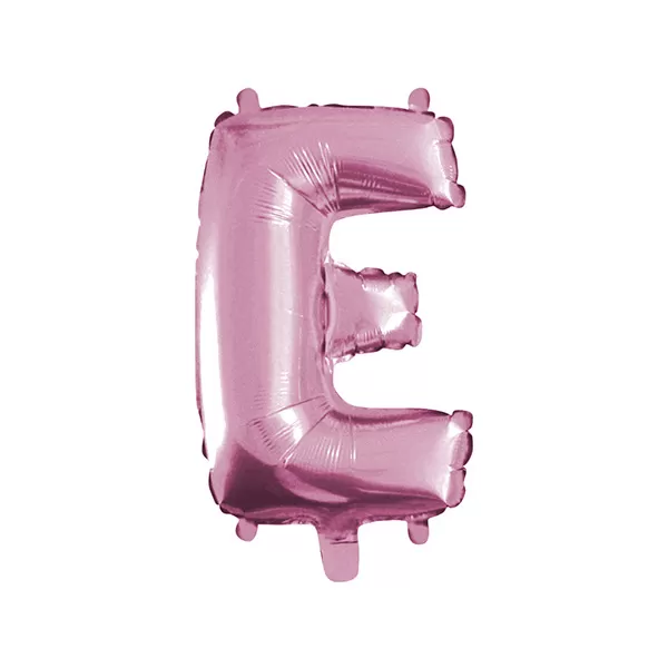 Balao Metalizado FOIL Rosa Claro 30 Polegadas letra E