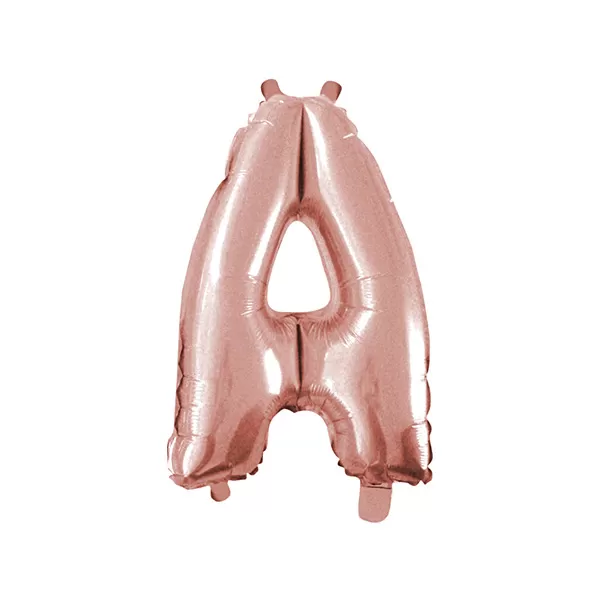 Balao Metalizado FOIL Rose Gold 30 Polegadas letra A