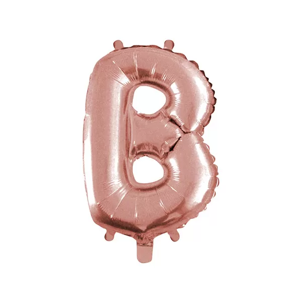 Balao Metalizado FOIL Rose Gold 30 Polegadas letra B