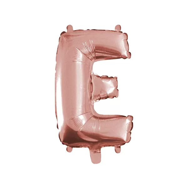 Balao Metalizado FOIL Rose Gold 30 Polegadas letra E
