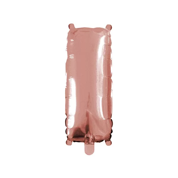 Balao Metalizado FOIL Rose Gold 30 Polegadas letra I