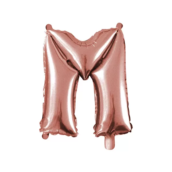 Balao Metalizado FOIL Rose Gold 30 Polegadas letra M