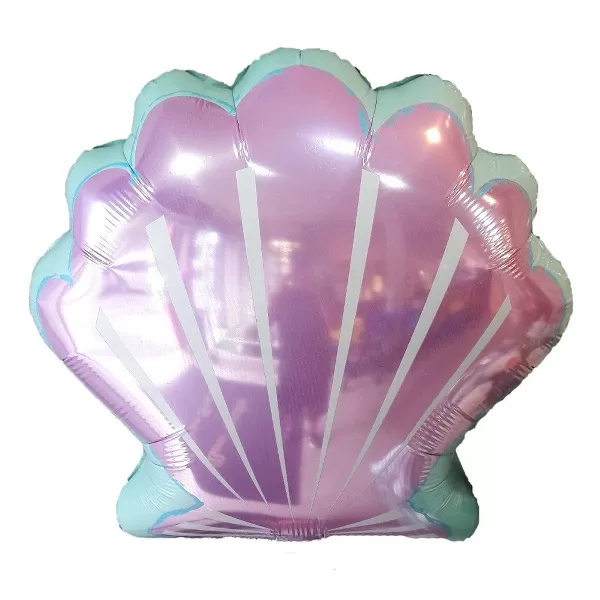 Balao Metalizado FOIL Temático Concha Rosa - 54cm